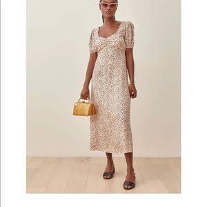 NWOT Reformation Kelby Midi Dress with Rose